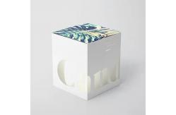 China Candle Jar And Fancy Packaging Box Custom Logo Recycled Fold Paper Materials supplier