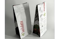 China Flat Square Plastic Pouches Packaging Block Bottom For Coffee Industrial supplier