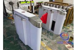 China Biometric 0.3s Speed Flap Turnstile Gate Durable Maintenance With LED Light supplier
