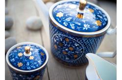 China HS 6911101900 Bone China Decal Fine Porcelain Coffee Set supplier