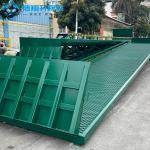 15 Tons Green Mobile Dock Ramp Warehouse Portable Truck Loading Ramp