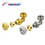 Brass Compression Fittings with ISO NSF Certificate for Plumbing Water and Gas Pex Al Pex Pipe Brass Fitting for sale