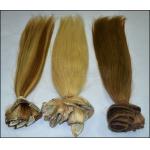 OEM Straight Human Real Hair Clip In Hair Extensions for Female 613 color in stock for sale