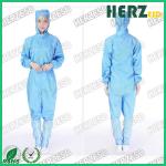 Customized Color ESD Protective Clothing Turn Down / Stand Collar Type Size S-XXL for sale