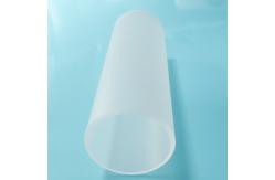 China Anti Slip High Transparency Quartz Glass Tube With Frosted Outer Wall supplier