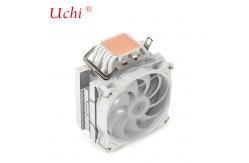 China White 6 Pipe Computer Cpu Cooler Dual Fan RGB Heat Sink PC Computer supplier