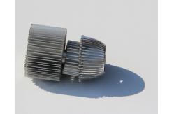 China Anodized 6005-T5 Aluminium Heatsink Extrusions T4 / T5 / T6 / T66 supplier