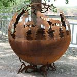 Steel Manual Ignition Fireplace Pit 6mm Or Customized Thickness