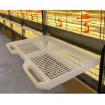 Anti Rust Broiler Pan Feeding System Automatic Plastic Slat Floor For Poultry for sale