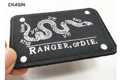 China High Quality Custom Twill Embridery Dragon Patches Hook And Loop Backing supplier