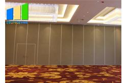 China Hanging System Laminate Sound Proofing Foldable Room Dividers With Wheels supplier