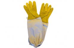 China Economic Soft And Comfortable Sheepskin Protective Beekeeping Gloves Against Bees supplier