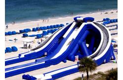 China Customized Giant Inflatable Slide / Commercial Adult Inflatable Trippo Water Slide supplier