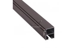 China Powder Coating Extruded Wardrobe Aluminium Profile For Sliding Closet Door Frame supplier