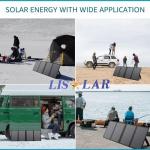 60W Monocrystalline Solar Folding Bag Lightweight Portable Folding Solar Panel Kit