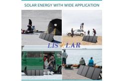 China 60W Monocrystalline Solar Folding Bag Lightweight Portable Folding Solar Panel Kit supplier