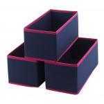 28x14x13cm 3 Pack Collapsible Storage Bin For Home Organization for sale