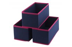 China 28x14x13cm 3 Pack Collapsible Storage Bin For Home Organization supplier