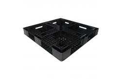 China Euro Black Plastic Pallet For Warehouse HDPE PP Reusable Pallets supplier