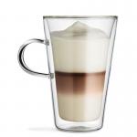 Dishwashers / Microwaves Glass Coffee Cup 3.58 Inches High Elegant Design for sale