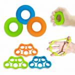 Silicone Hand Grip Strengthener Finger Exerciser Grip Strength Trainer NEW MATERIAL Forearm Grip Workout FingerStretcher for sale