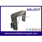 220V Automated Waist High Access Control Turnstile Gate With Rotation for sale