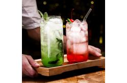 China 500ml Transparent Custom Drinking Cups Juice Glass Mug For Beer Beverage supplier