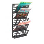 4 Layer Metal Wall Mounted Magazine Holder for sale