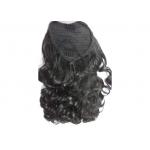 OEM Custom Long Black Body Wave Human Pony Tail Wigs for Female for sale