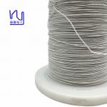 Custom 38 Awg / 65 Strands Ustc Litz Wire Nylon Served Silver Conductor for sale