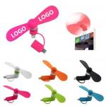 Mini Cellphone Fan,2 In 1 USB Micro Phone Fan for Apple & Android Phone,TOM104781 for sale
