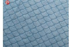 China 100% Polyester Super Soft Flannel Blanket , Micro Fleece Fish Scales Embossed Blanket supplier