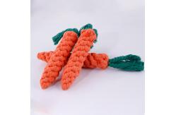 China Carrot Shape Durable Dog Toys , Interactive Puppy Chew Toys 23 * 2 . 5CM supplier
