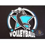 Bespoke Die Cast 10k Finisher Metal Volleyball Glow In The Dark Medals With Soft Enamel for sale