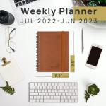 Brown 6.5''X8.5'' Custom Weekly Planner 2023 2023 Softcover O Binding