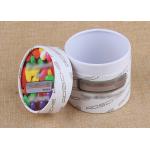 Small Size Cardboard Paper Tube Packaging Rolled Edge For Candy QS Approval for sale