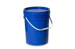 China Customized Logo Paint Container Stacking Empty Plastic Barrel with Tamper Evident Lid supplier