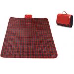 Red Checkered Picnic Blanket Sand Proof For Outdoor Family Party for sale