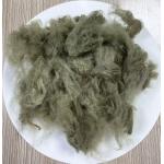 Recycled Polyester Staple Fiber with 255-265°C Melting Point and Last Fastener 4 Or Above in Army Green for sale