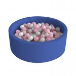 Eco-Friendly 5cm Small Foam Ball Pits With Removable Velvet Cover for sale