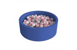 China Eco-Friendly 5cm Small Foam Ball Pits With Removable Velvet Cover supplier