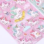 Eco Friendly Custom Design Stickers For Kids Cute Cartoon 3D EVA Foam Epoxy PVC Puffy Sticker for sale