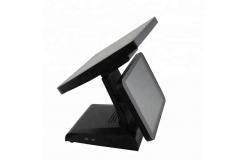 China J3710 15 Inch Windows POS System Dual Panel All In One Touch Screen supplier