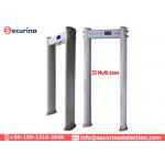 7 Inch Screen Walk Through Metal Detector Gate Elliptical Column Adopt ABS Door Frame for sale