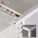 TUV Box Edge Aluminum Tile Trim , 10.5mm Ceramic Tile Metal Edge Strips for sale