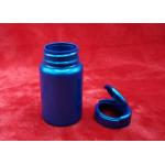 Colorful Round Plastic Bottles , Pharmaceutical Pill Bottles Easy To Open / Close for sale