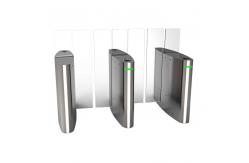 China Glass Optical Sliding Turnstile 4 Pair Infrared Sensors Anti Intrusion Anti Trailing supplier