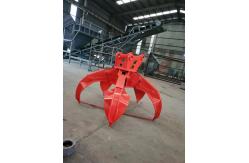 China Hydraulic Rotating Metal / Steel / Wood Material Handling Grab For Excavators supplier