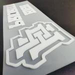 3D Rubber Heat Transfer Stickers For Branding The T shirts And Athletic Clothing for sale