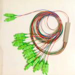 FTTH 2x16 PVC Fiber Optic PLC Splitter With Sc / Apc Connector